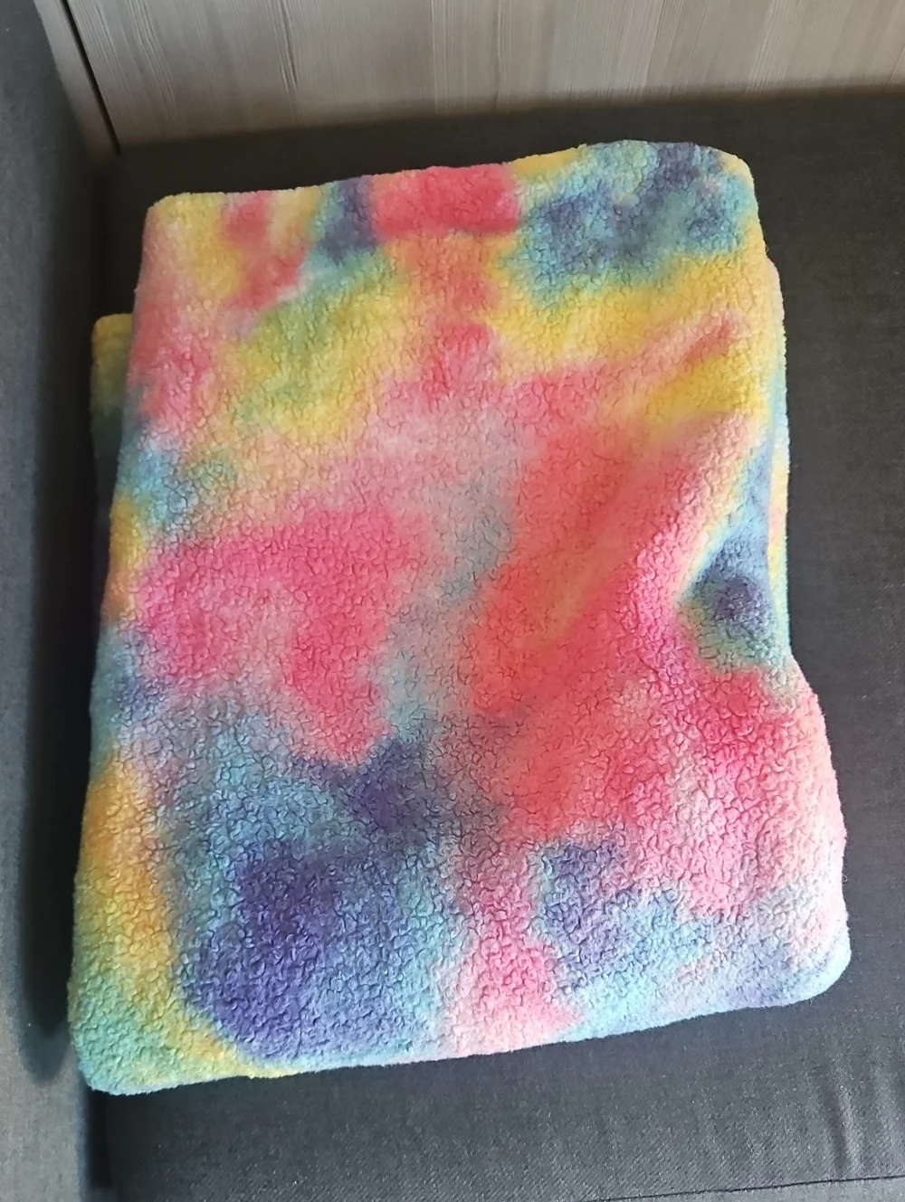 Tie dye fleece throw blanket 60x80 – soft plush cozy lightweight blanket for cou